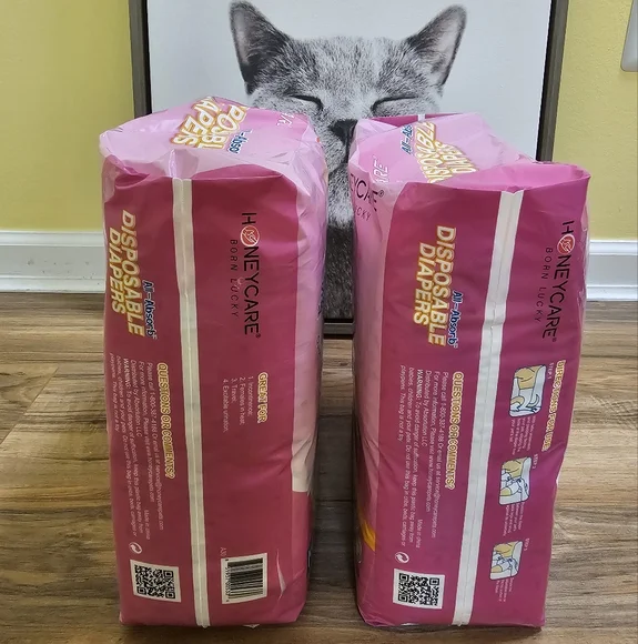 2 Packs HoneyCare All-Absorb Disposable Diapers for female dogs - Picture 2 of 7
